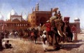 El regreso de la corte imperial de la Gran Mezquita de Delhi Edwin Lord Weeks